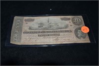 1864 Confederate Currency - $20 Note