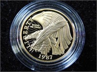 1987 U.S. CONSTITUTION $5 GOLD COIN