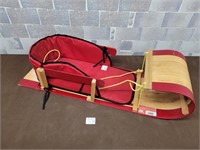 Snow sled with seat padding