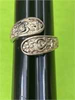 Adjustable Sterling Silver Ring 3.92 Grams