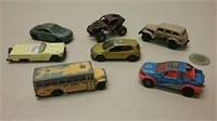 Seven Matchbox Diecast Vehicles Incl. School Bus