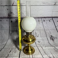 Brass Oil Lamp with Globe