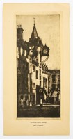 David Y. Cameron "The Canongate Tolbooth" Etching