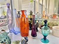 (5) Various Glass Vases of Different Sizes