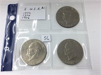 3 X Dollar U S A 1972,74,76