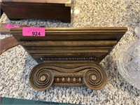 HIGH QUALITY CARVED WOOD SCONCE / WALL SHELF