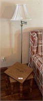 Two Stack Tables & Pole Lamp