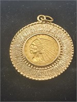1911 $2.50 Gold coin in 14K Bezel