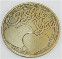 "I Love You" Good Luck Coin