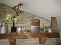 Contents of Fireplace Mantle-Collectibles & Decor