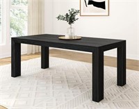 Plank+Beam 72 Dining Table  Black Wirebrush