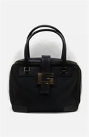 Authentic Gucci Hand Bag Black Canvas 839789
