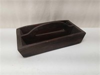 Early Wooden Cutlery Box/Carryall