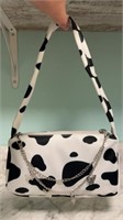 Cute cow shoulder bag with optional butterfly