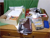 Stationary, coin, watches, office items