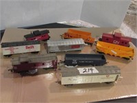 Assortment of  Plastic Train Cars
