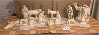 Hand-Painted Ceramic Nativity Set
