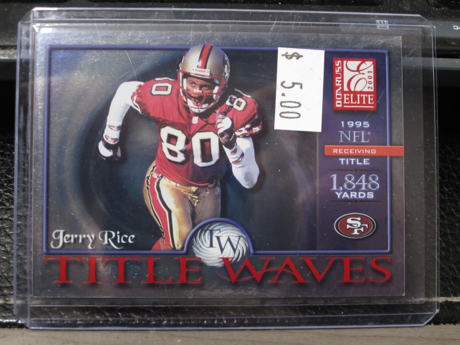 2001 DONRUSS ELITE JERRY RICE TITAL WAVES SSP