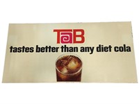 Large Tab Soda Cardstock Advertising Sign