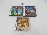 3 jeux pour Nintendo DS