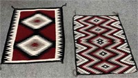 Two Small Hand-Woven Rugs