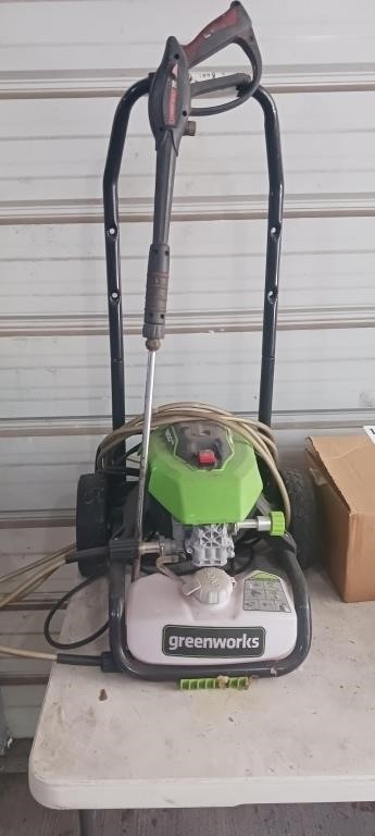 GREEN WORKS PRESSURE WASHER NOT TESTED