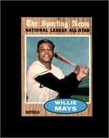 1962 Topps #395 Willie Mays AS EX-MT to NRMT+