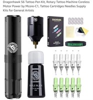 MSRP $73 Dragonhawk Tattoo Gun Pen Kit