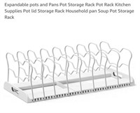 MSRP $36 Expandable Pot Lid Storage Rack