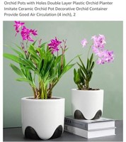 MSRP $18 Set 2 Orchid Pots