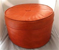 Vintage orange hassock