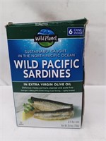 Wild Pacific sardines in extra virgin olive oil 6-