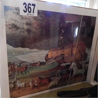 EDWARD HICKS NOAH'S ARK PRINT 29X32