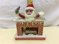 MCM Pipe Cleaner Santa Claus on Putz Fireplace