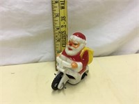 Hard Plastic Christmas Santa Claus Friction Toy