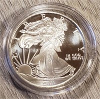 One Ounce Silver Round: SMI Lady Liberty
