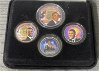 (4)Pc Obama Coin Collection