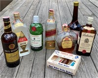 Vintage Bottles of Liquor