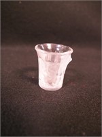 1 7/8" Lalique Les Enfants crystal shot glass