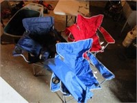 3 Folding Lawn Chairs In Bags