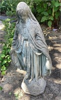 25" concrete Madonna statue