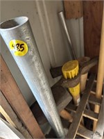 Metal pipe and axe lot