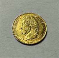 France Gold 20 Francs 1840-A