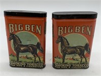 2 Big Ben tobacco tins