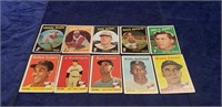 (10) 1958-1959 Topps Baseball Cards