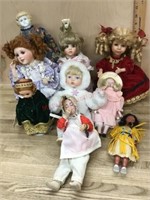 7- Small porcelain dolls