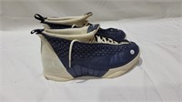 Jordan 15 retro obsidian blue and white size 10