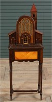 Early 20th C Folk Art Radio Form Carved Wood House