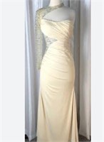 Cream Night Moves Dress Sz 8