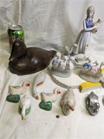 Ducks; Napkin Rings, Figurines